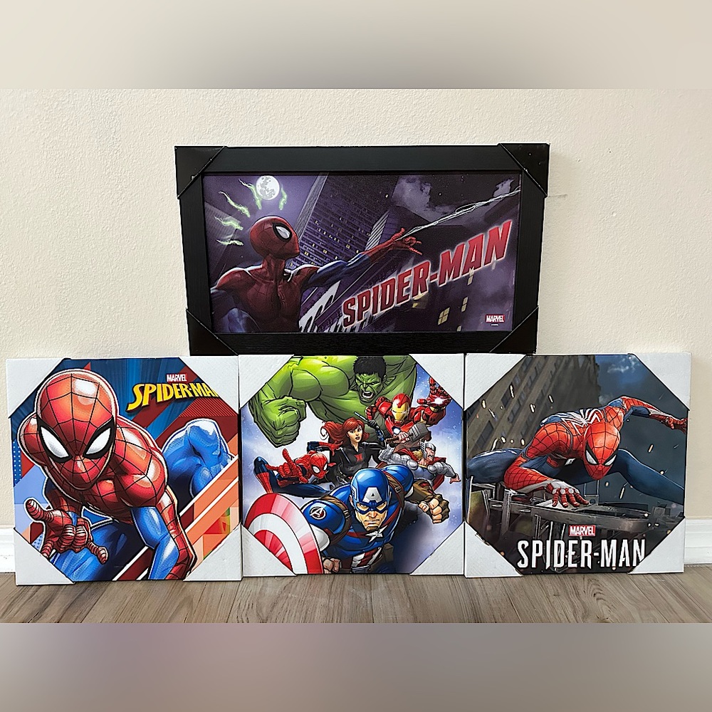 Spider-Man & Avengers Room Canvas Decor